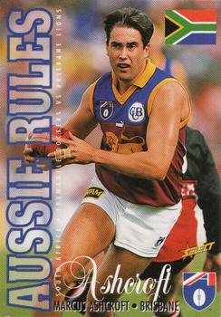 1998 Select Ansett Australia Cup Game Day #NNO Marcus Ashcroft Front